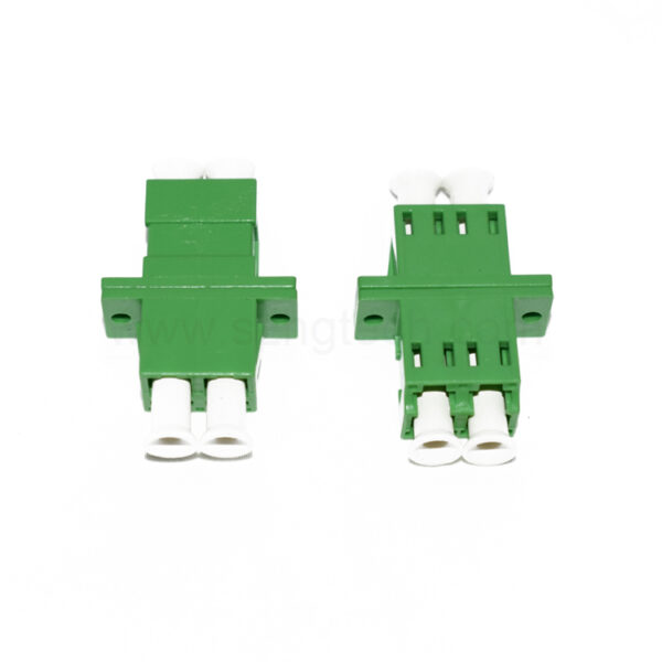 Green Color Duplex LC apc Fiber Optic Adapter
