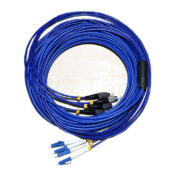 Armored fc-lc patch cable