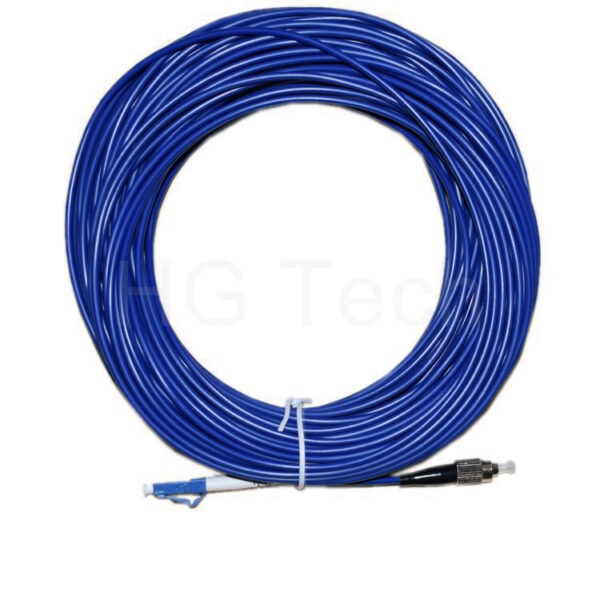 fc-lc sm simplex armored patch cord